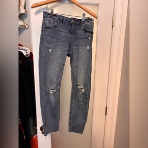 Dex Light Blue Distressed Skinny Jeans